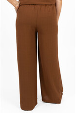 21Jewelz Losvallende pantalon met elastiek - bruin