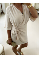 21Jewelz Jurkje met knoopdetail - beige