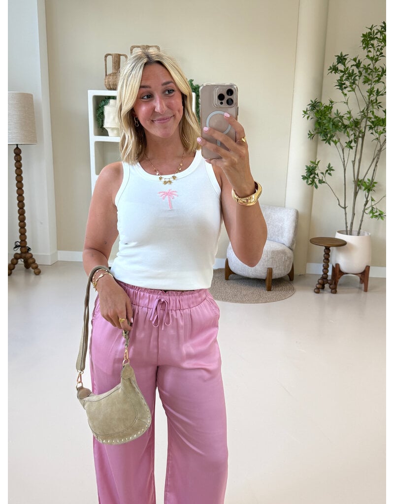 21Jewelz Witte top met palmboom detail