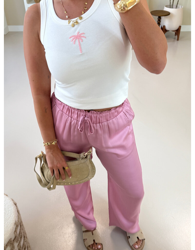 21Jewelz Witte top met palmboom detail