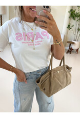 21Jewelz T-shirt Paris - wit/roze
