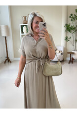 21Jewelz Effen blouse met cropped look - camel