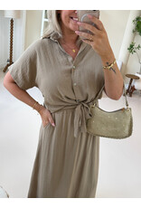 21Jewelz Effen blouse met cropped look - camel
