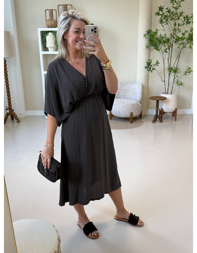 21Jewelz Losvallende zomer jurk - bruin