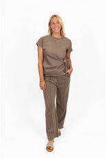 21Jewelz Co-ord set met strikdetail - taupe
