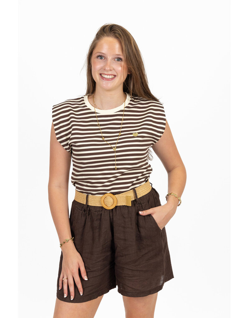 21Jewelz Shortje met riem - bruin