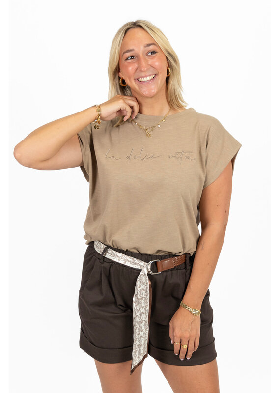 21Jewelz Top La dolce vita - beige
