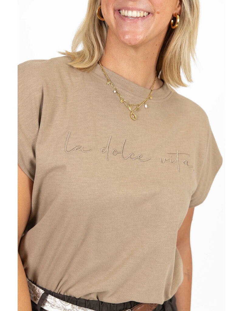 21Jewelz Top La dolce vita - beige