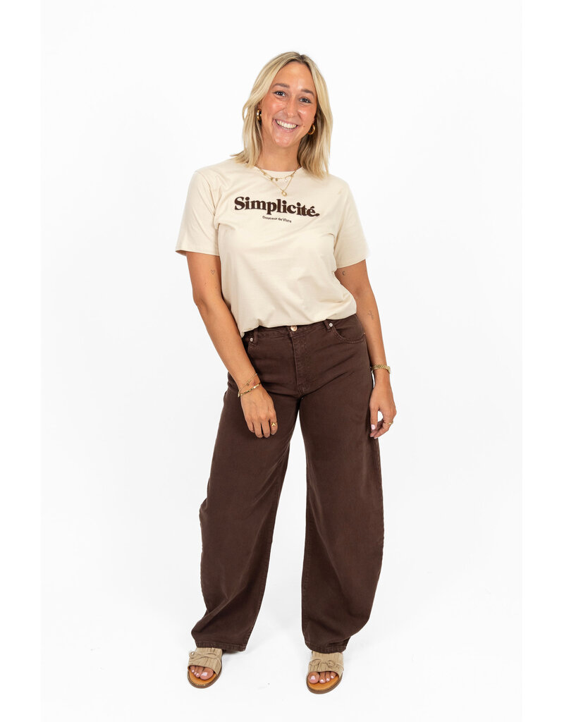 21Jewelz Balloon jeans - donkerbruin