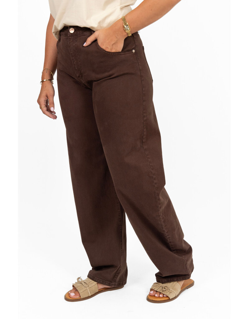 21Jewelz Balloon jeans - donkerbruin