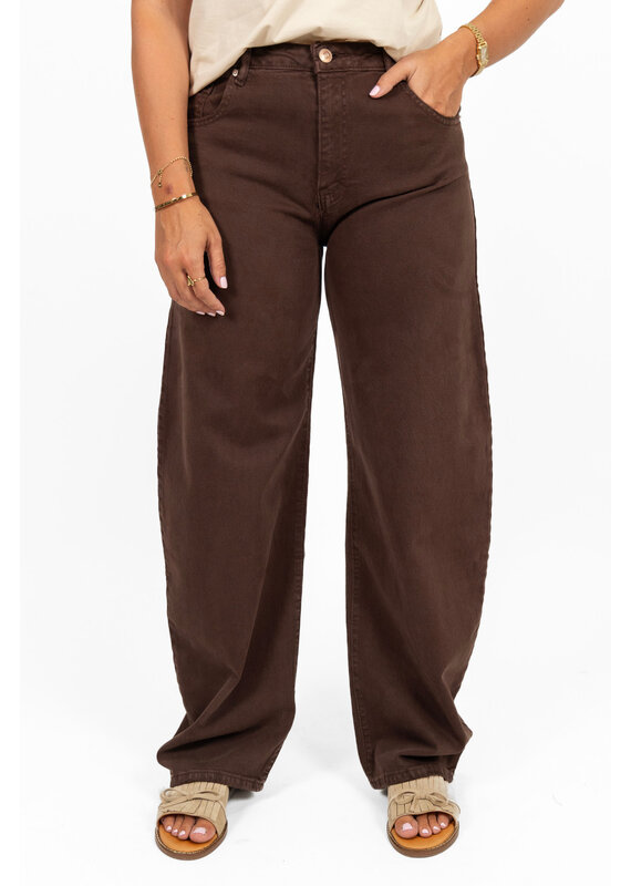 21Jewelz Balloon jeans - donkerbruin