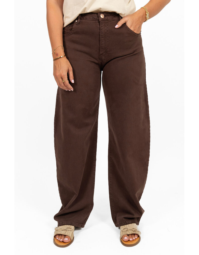 21Jewelz Balloon jeans - donkerbruin