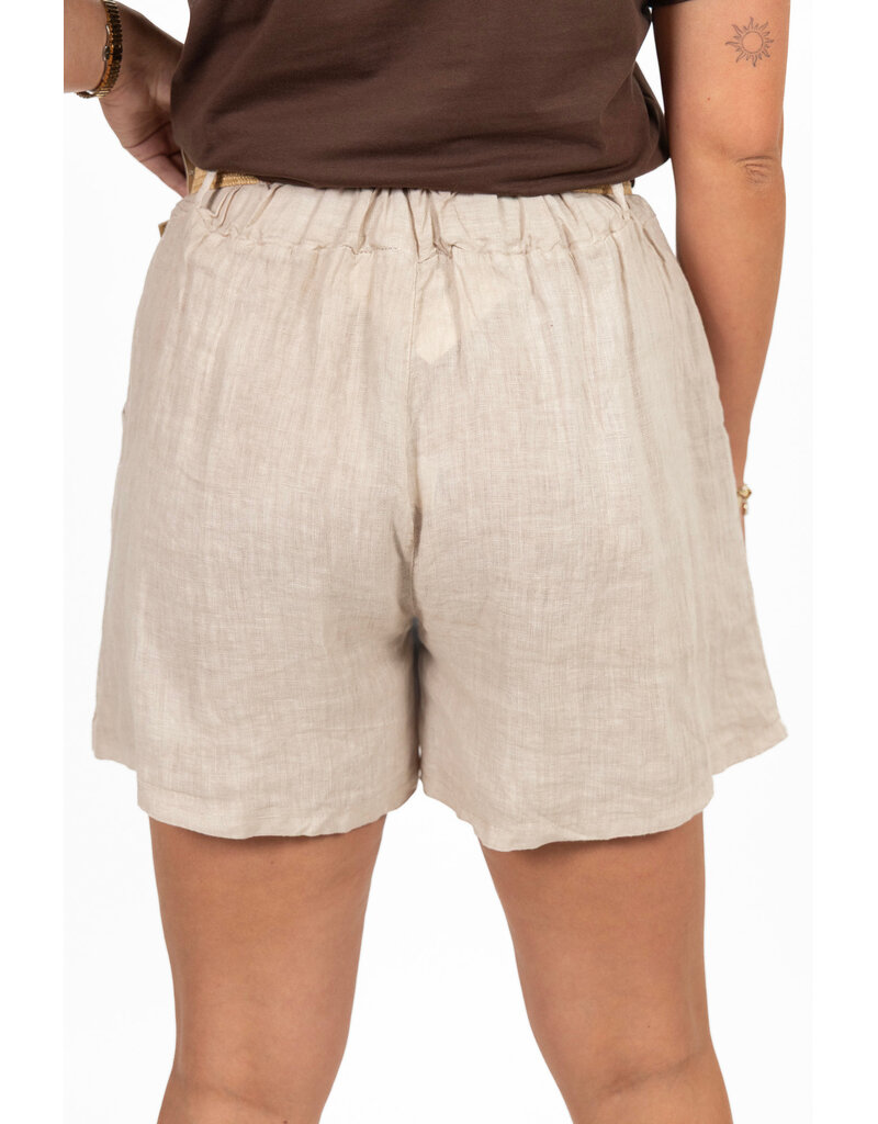 21Jewelz Shortje met riem - beige