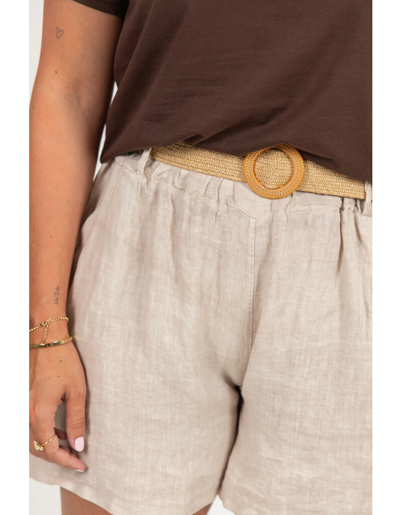 21Jewelz Shortje met riem - beige