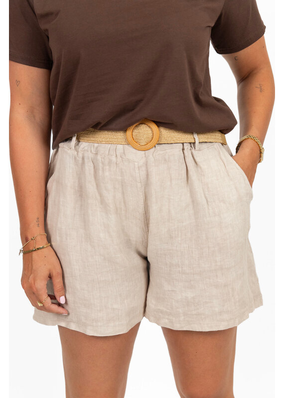 21Jewelz Shortje met riem - beige