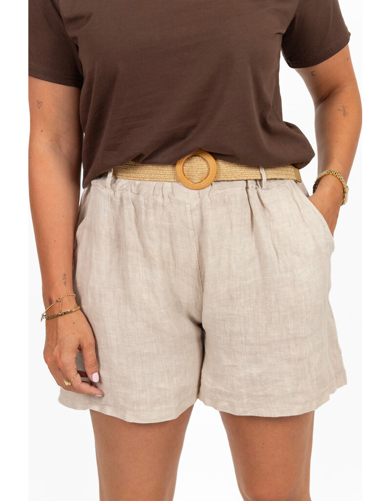 21Jewelz Shortje met riem - beige