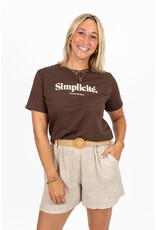 21Jewelz T-shirt "Simplicité" - bruin/beige