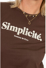 21Jewelz T-shirt "Simplicité" - bruin/beige