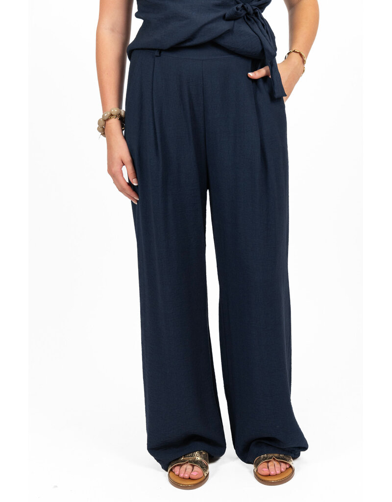 21Jewelz Co-ord set met strik gilet - blauw