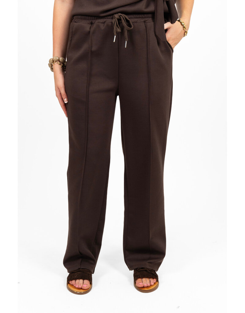 21Jewelz Co-ord set met strikdetail - bruin