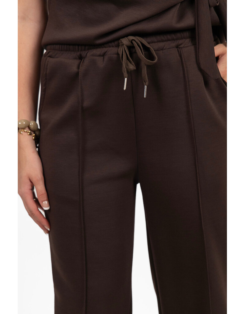 21Jewelz Co-ord set met strikdetail - bruin