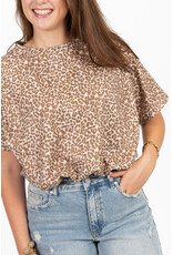 21Jewelz Cropped shirt met panterprint