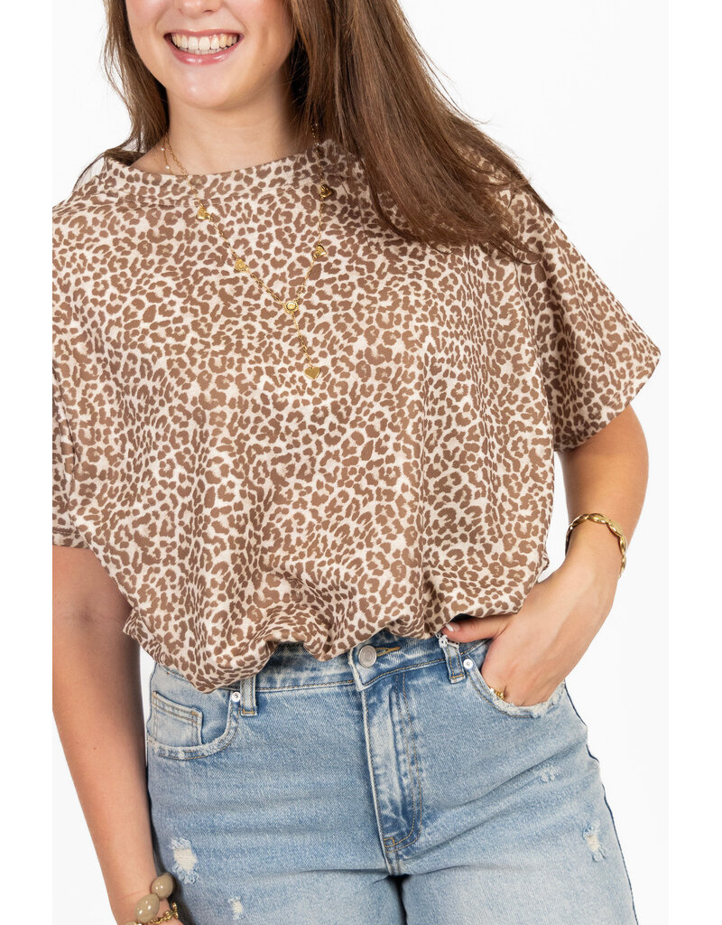21Jewelz Cropped shirt met panterprint