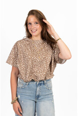 21Jewelz Cropped shirt met panterprint