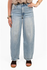 21Jewelz Wijde mom jeans - blauw
