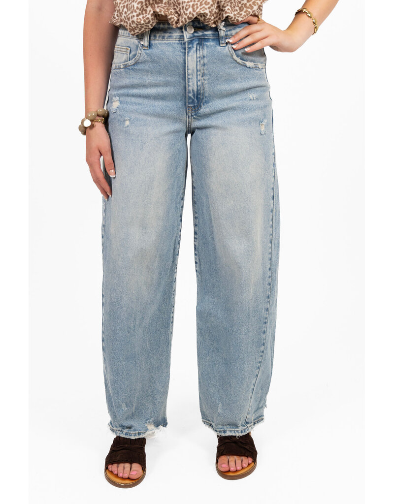 21Jewelz Wijde mom jeans - blauw