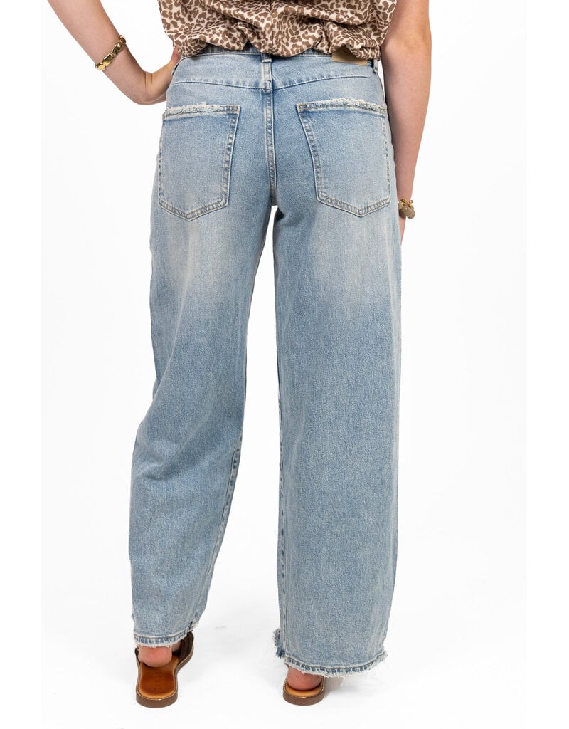 21Jewelz Wijde mom jeans - blauw