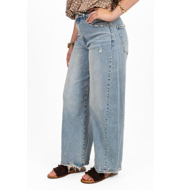21Jewelz Wijde mom jeans - blauw