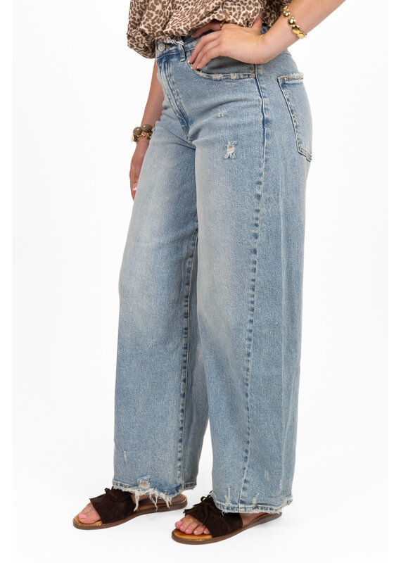21Jewelz Wijde mom jeans - blauw