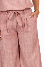 21Jewelz Effen zomer pantalon met strikceintuur - roze