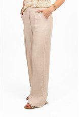 21Jewelz Effen linnen pantalon - beige
