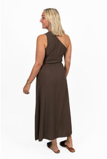 21Jewelz One shoulder jurk - bruin