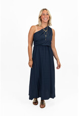 21Jewelz One shoulder jurk - donkerblauw