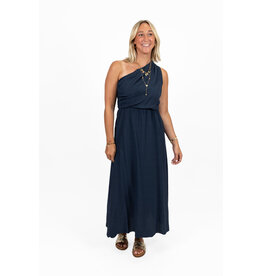 21Jewelz One shoulder jurk - donkerblauw