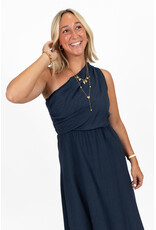 21Jewelz One shoulder jurk - donkerblauw