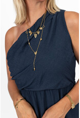 21Jewelz One shoulder jurk - donkerblauw