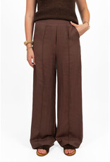 21Jewelz Effen linnen pantalon - bruin
