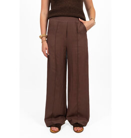 21Jewelz Effen linnen pantalon - bruin
