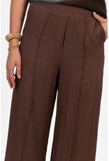 21Jewelz Effen linnen pantalon - bruin