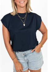 21Jewelz Mouwloze top met elastiek - donkerblauw