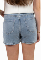 21Jewelz Jeans short met schuine knoop - denimblauw