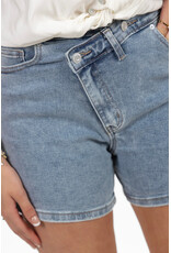 21Jewelz Jeans short met schuine knoop - denimblauw