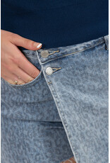 21Jewelz Denim overslag skort - panterprint