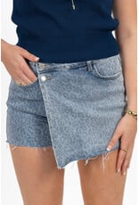 21Jewelz Denim overslag skort - panterprint