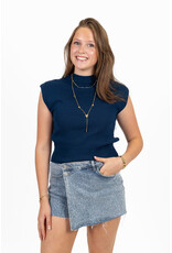 21Jewelz Denim overslag skort - panterprint