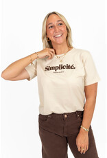 21Jewelz T-shirt "Simplicité" - beige/bruin